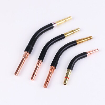 二保焊枪配件弯管弯脖鹅颈弯头KR200A350A500A气保焊机耐高温枪头