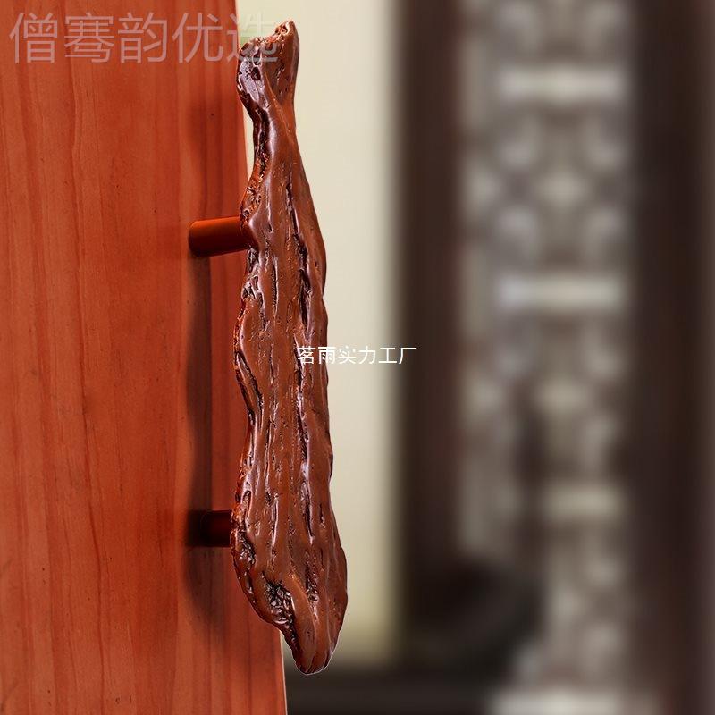 门把手UBL黄法式复古中把式手橱柜柜卧室玻璃衣门实铜木门老式拉