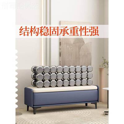 轻家奢间猫抓皮床尾凳卧室换鞋凳条HIS用门口长凳服装店衣帽储物