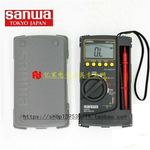日本SANWA三和CD800a数字万用表CD800A电流电阻频率温度占空比表