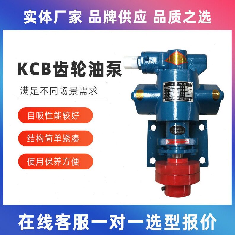 直销齿轮油泵KCB18.3-135泵头柴油泵铸铁材质双向温工业自吸油泵
