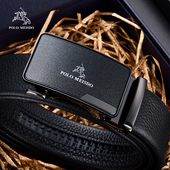 保罗男士 皮带真皮男款 腰带2025新款 正品 自动扣男头层牛皮裤 腰带
