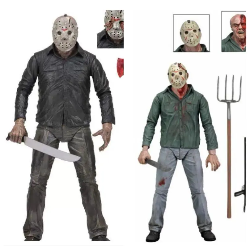 NECA 黑色星期五13号 1980年版杰森 3D版杰森7寸可动手办电影周边