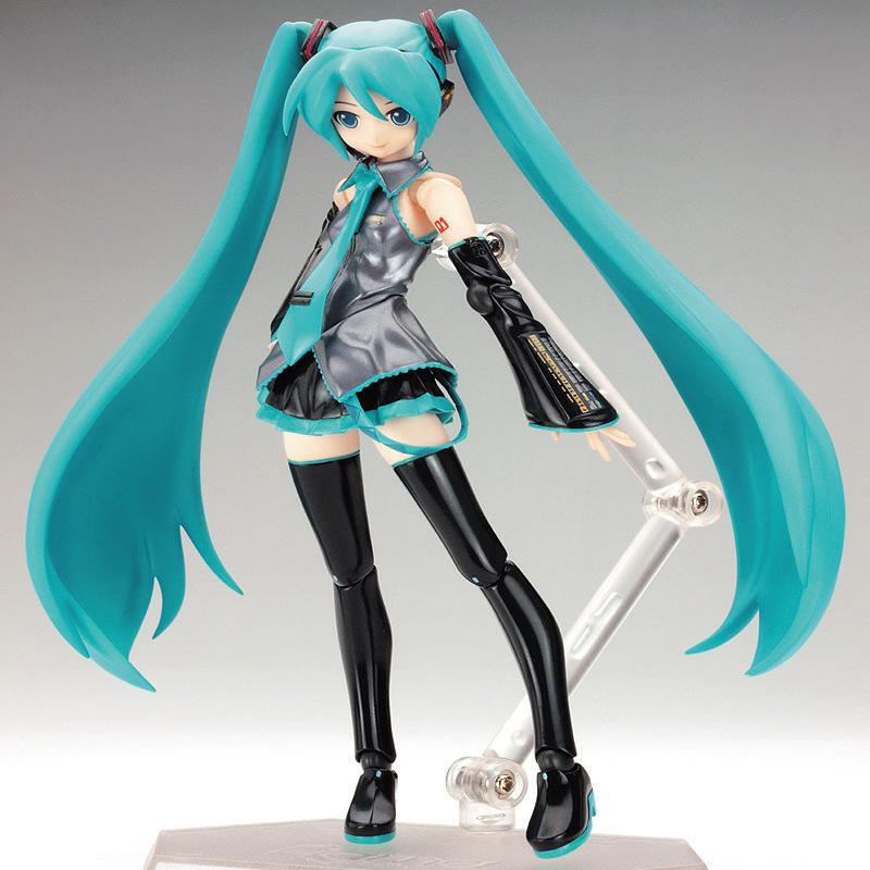 现货 初音未来 figma014 关节可动 初音 换脸 盒装手办 公仔摆件