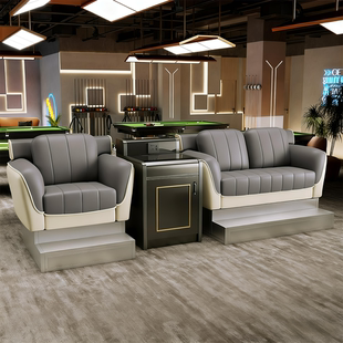 台球沙发观球椅台球室休息区专用沙发新款 高端台球厅卡座茶几组合