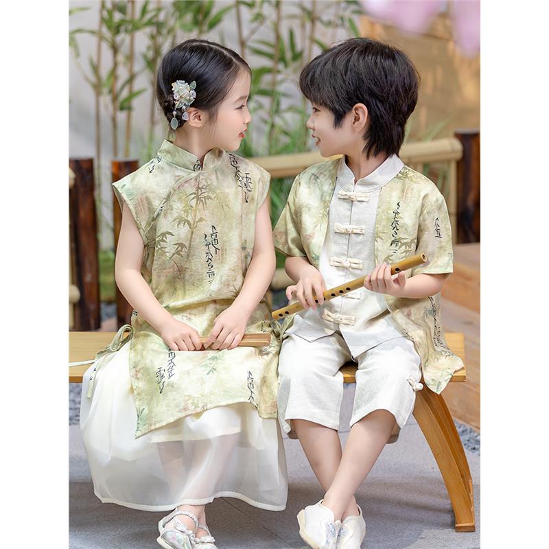 儿童汉服男2025新款小孩夏