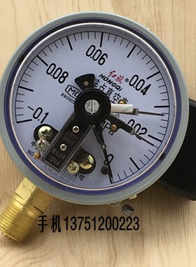 红旗YX100电接点真空表 真空压力表010MPA控制表ZX100