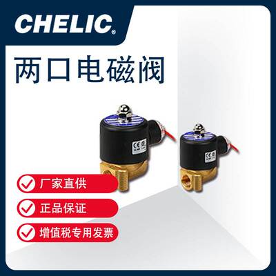 气立可CHELIC两口电磁阀 SUD SUW系列 SUD8 AC220V 【官方正品】