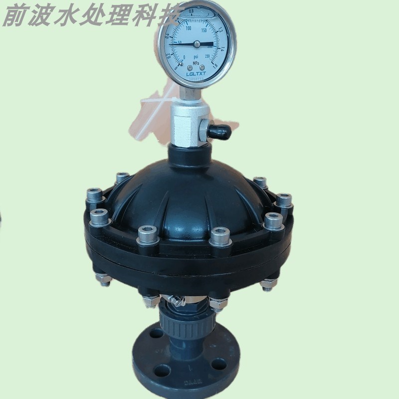耐腐蚀计量泵管路 塑料法兰式膜片式脉冲阻尼器 UPVC均流器缓冲罐