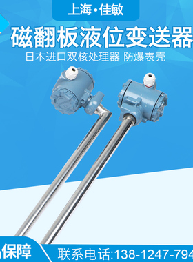 磁翻板远传变送器磁性浮子液位计液位感测器420mA 24VDC捆绑式