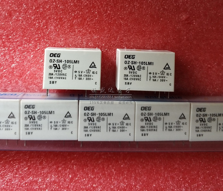 全新原装泰科王利OEG继电器OZ-SH SS-105LM1 5VDC 16A 6脚 一常开