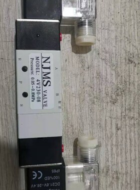NJMS VALVE电磁阀4V230-08双线圈控制NJMS电磁阀4V230-08