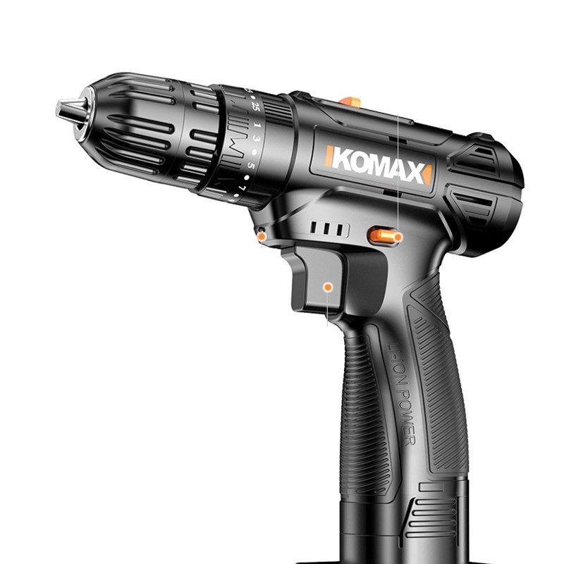德国KOMAX锂电充钻充电式手电钻家用小型多功能电动螺丝刀25v手钻