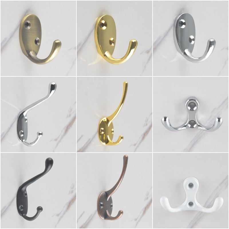 现代欧式挂衣钩衣服浴室壁挂衣帽钩衣柜挂衣架玄关进门墙壁挂钩