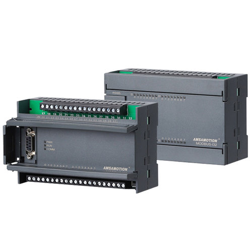 MODBUS RTU通信工控板开关485采集模块工业型8/16/32路IO通信模块