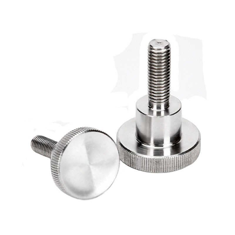 不锈钢圆形滚花手拧旋钮螺丝NKOSA3/4/5/6/8/10-6/10/16/20/25/30