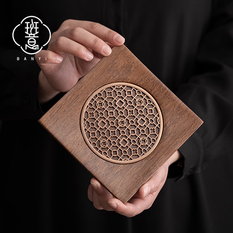 班意 重竹壶承茶壶垫紫砂壶承茶垫茶杯托壶托功夫茶具配件茶杯垫