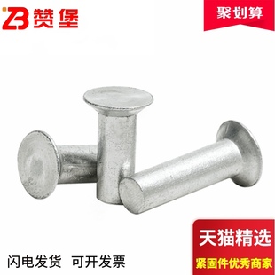 钉M2M2.5M3M4M5M6 整斤铝平头锥度实心铆钉沉头实心铆钉皮具铆钉鞋