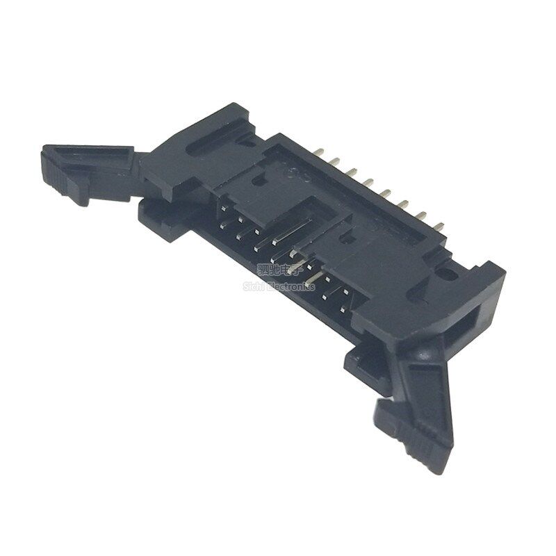 DC2牛角座 直/弯脚 2.54mm10/16/20/26/30/40/50/64P卡钩牛角插座