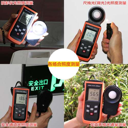 胜利专业自动量程照度计VC1010A亮度测量仪测光仪光照度计测试仪