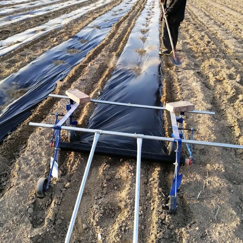 覆膜机地膜铺地膜覆盖机器手拉式多功能盖膜机农用工具盖薄膜神器