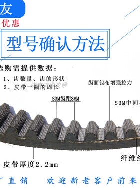 高扭矩橡胶同步带|自动化设备皮带|S3M588/S3M591/S3M594/S3M597