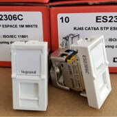 罗格朗网络模块6A类电脑网络模块网络插座6A类屏蔽模块ES2306C