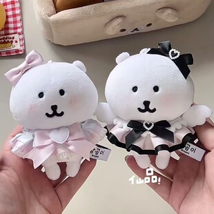 自嘲熊13cm娃衣小天使10厘米棉花娃娃衣服套装 饰配件头套裙子夏 装