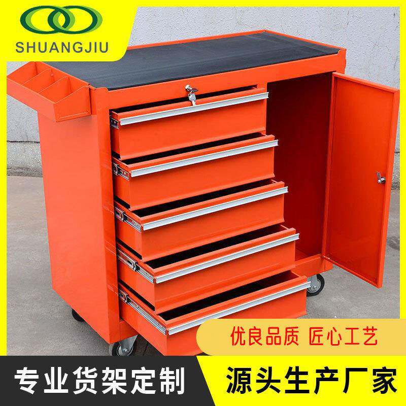 车间重型工具柜钢制双开门工业抽屉式不锈钢多功能五