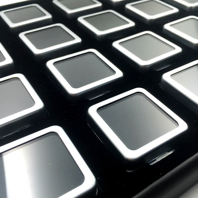 包邮 小号钻石盒裸石宝石盒哑银金属盒彩宝盒裸石戒面盒托盘20位