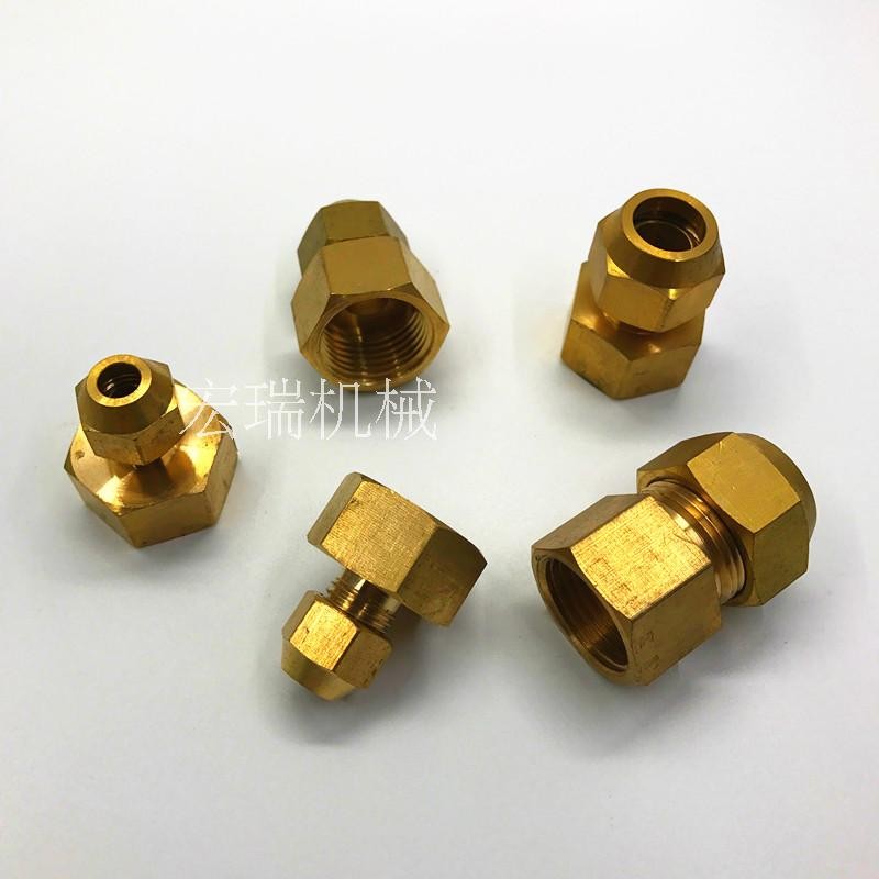 内丝扩口直接 铜管喇叭口接头内外牙压力表转换14*1.5 20*1.5