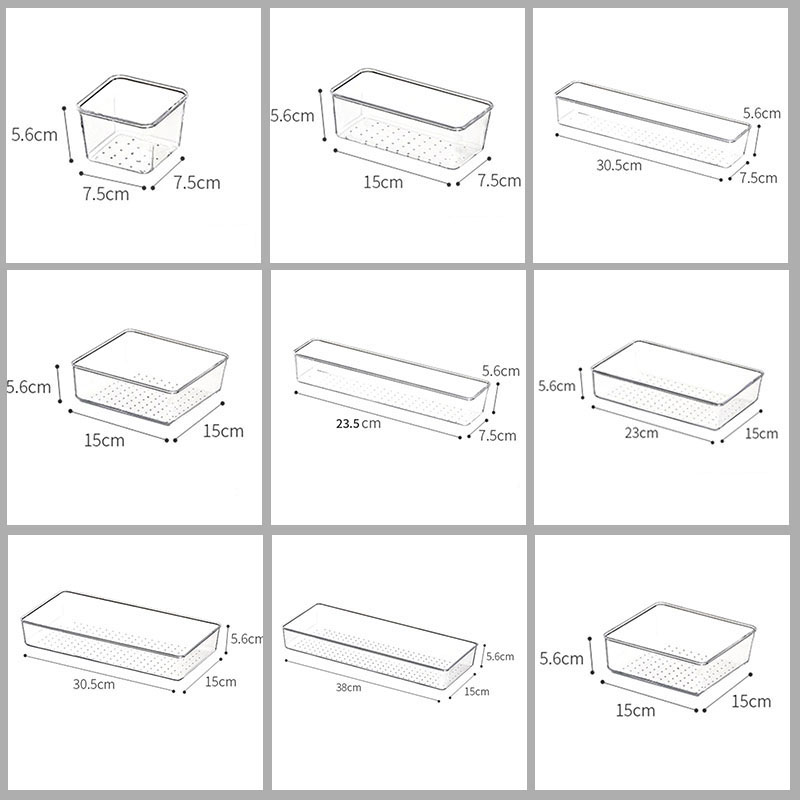 厨房置物架抽屉内置透明杂物厨具餐具刀叉筷勺子铲收纳盒分隔整理