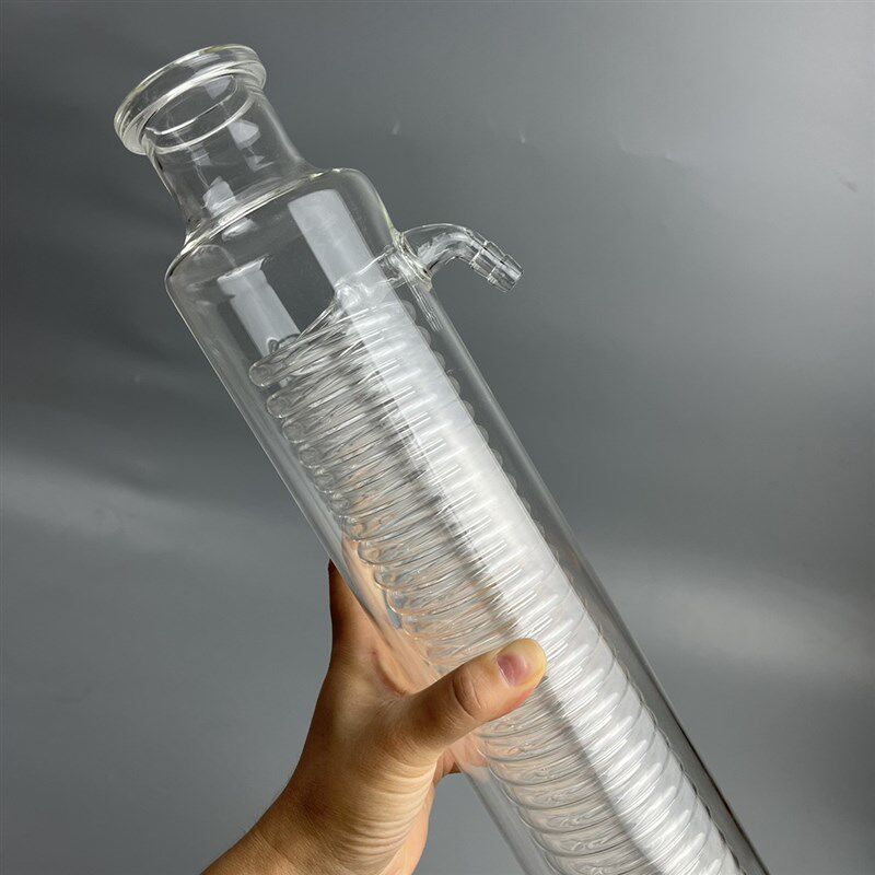 蛇形冷凝管双层盘管法兰口可定做任意规格85x300耐高温回流冷凝器