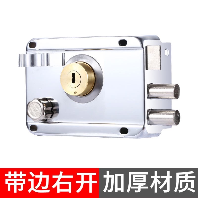 大门锁在鸿外装门锁大锁老式防盗门锁家用通用型门锁铁门锁室内