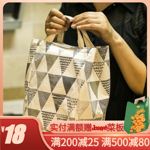 可配monbento饭盒袋保温袋卡通便当包加厚铝箔手提包饭盒包便当袋