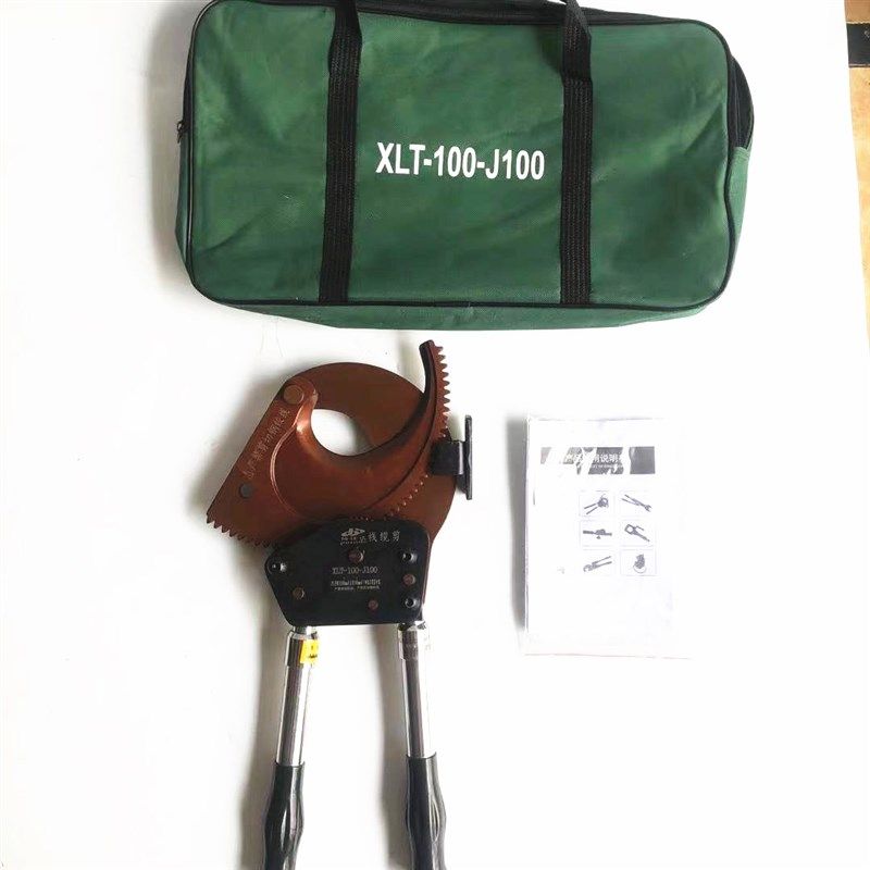 柏仕达电缆剪棘轮式断线钳电缆剪刀J100线缆钳剪线齿轮切刀3*300