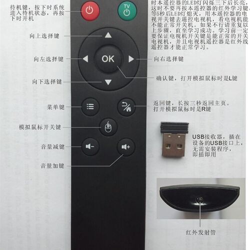 2.4G电视盒子遥控器支持Android , Windows , Mac OS , Lilux系统