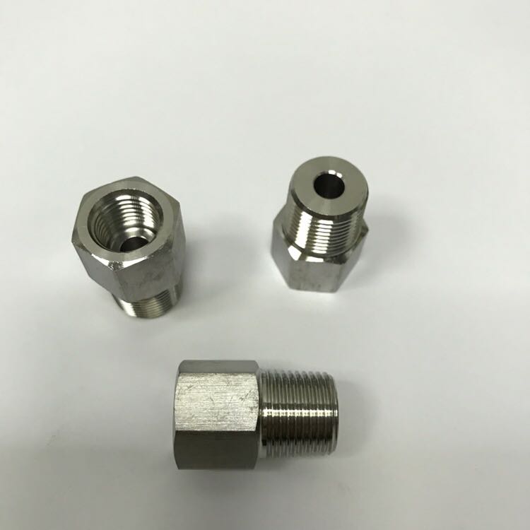 NPT1/4-NPT3/8 内外丝不锈钢转换接头 内螺纹NPT1/4 外螺纹NPT3/8