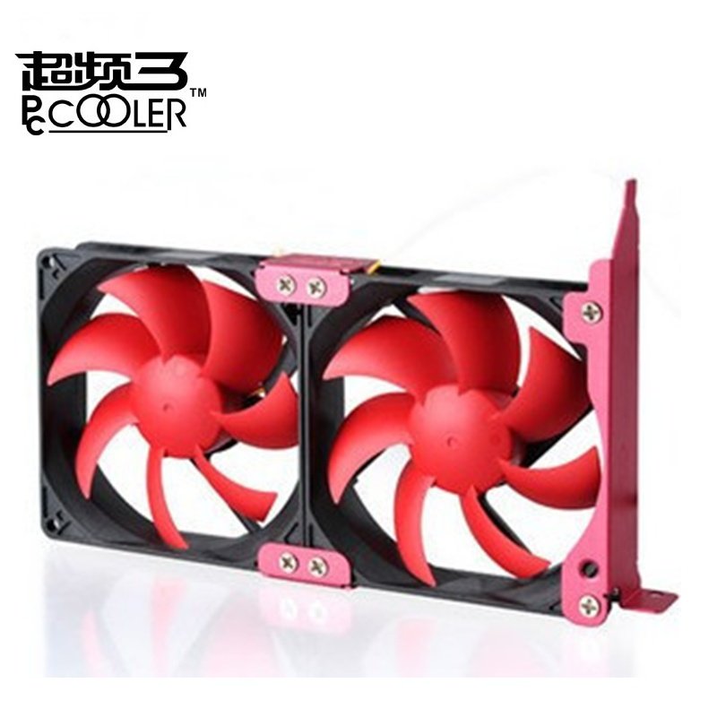 超频三 显卡伴侣 V8 辅助显卡散热 PCI位风扇 显卡风扇 双8CM扇