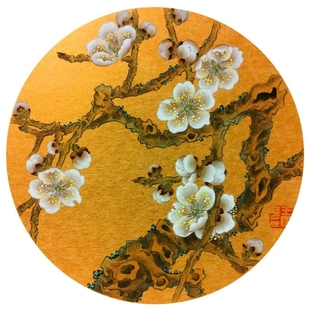 金潜卡纸长方圆形熟宣泥金工笔国画小楷心经书法空白硬卡镜片宣纸