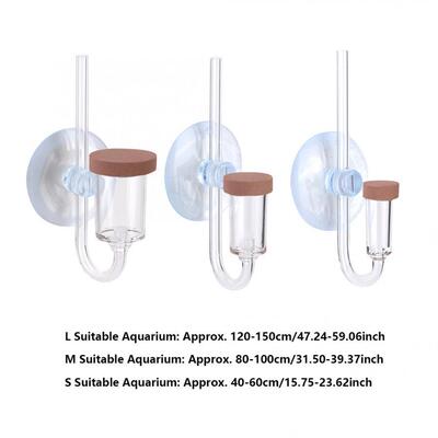 羡鱼纤巧CO2细化器韩国细化器亚克力CO2扩散器迷你过滤器气泵氧气