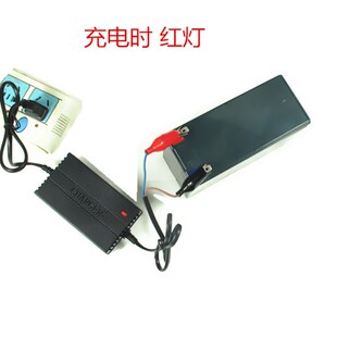 电动喷雾器12VDC1.5A12伏铅酸电瓶电池充电器鳄鱼夹子充电器