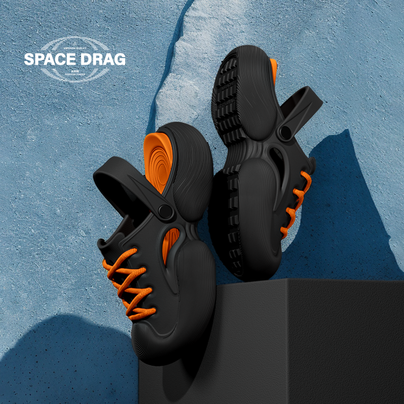 太空拖包头拖男2025新款夏季外穿厚底防滑eva轻便透气不臭脚凉鞋