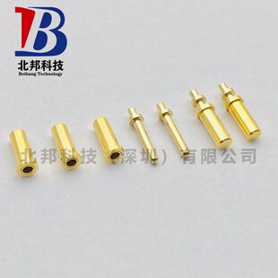 pcb传感器连接器1.0爪簧纯铜镀金焊线端子公母铜针插针pin针现货