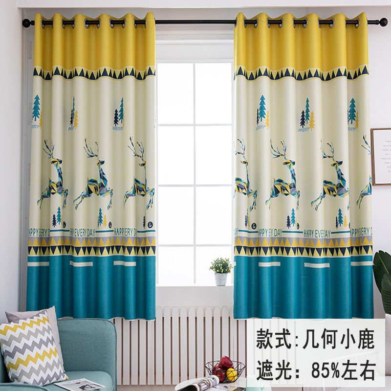 热卖小短帘半帘成品 遮阳布隔断帘 阳台飘窗小窗帘定制包邮