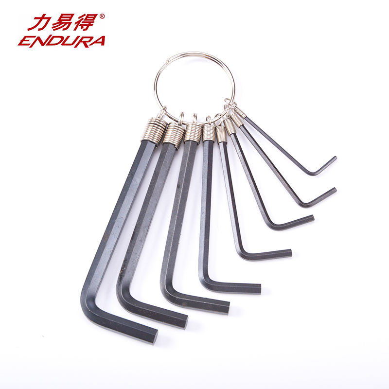 力易得内六角扳手8件套公制平头内六角E1558内六方扳手合金钢工具