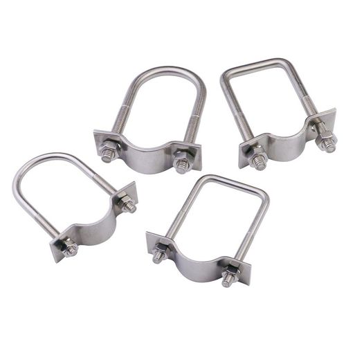 304不锈钢U型螺栓骑马卡含弧形挡板管卡管夹含螺母支持定制现货