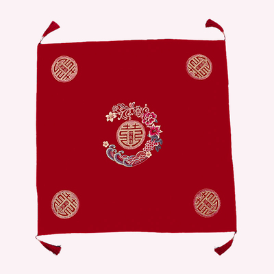 新娘专用陪嫁红盖头结婚用品大全创意中式出嫁头纱婚庆秀禾服蒙头