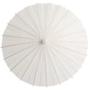 工艺伞纸质白色DIY手绘涂鸦纸伞道具古典装饰吊顶走秀表演舞蹈伞