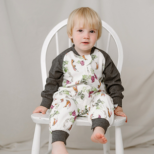 Nest Designs婴儿睡袋六层竹棉纱布宝宝秋冬款分腿儿童四季防踢被